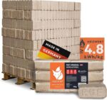Holzbriketts RUF Original Red - Hartholzbriketts Palette 960 kg (96x10 kg) - Premium Briketts für Kamin