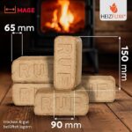 Holzbriketts RUF Original Red - Hartholzbriketts Palette 960 kg (96x10 kg) - Premium Briketts für Kamin – Bild 2